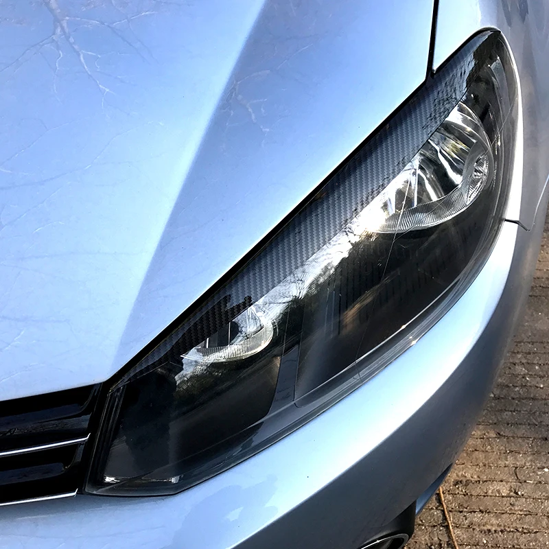 Для Volkswagen Golf 6 MK6 VI передние фары подводки для бровей АБС отделка крышка наклейки