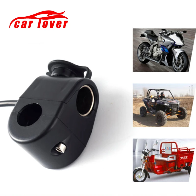 2018 мотоциклетная зажигалка автомобильная сигарета 12В черная мини Автомобильная