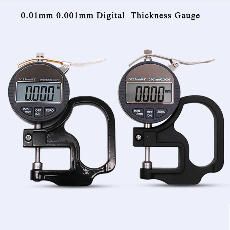 0.01mm 0.001mm Digital Electronic Thickness Gauge 10mm Digital Micrometer Thickness Meter Micrometro Thickness Tester With RS232
