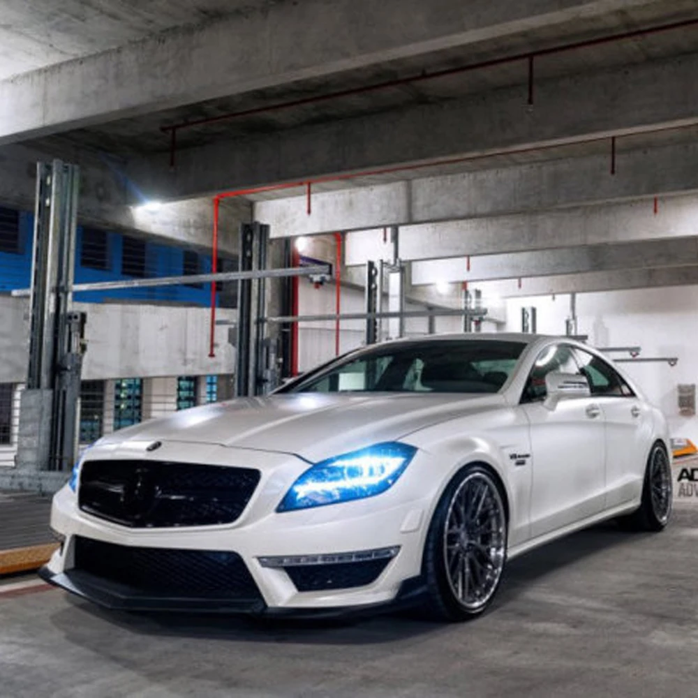 

W218 AMG стиль Renntech FRP комплект корпуса передняя губа, диффузор, задний спойлер для Mearcedes Benz W218 CLS350 CLS63 бампер AMG 2011-2013