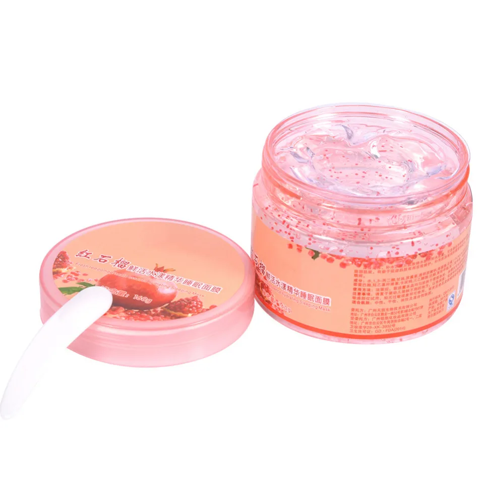 Маска для сна с красным гранатом средство против морщин увлажняющая маска лица