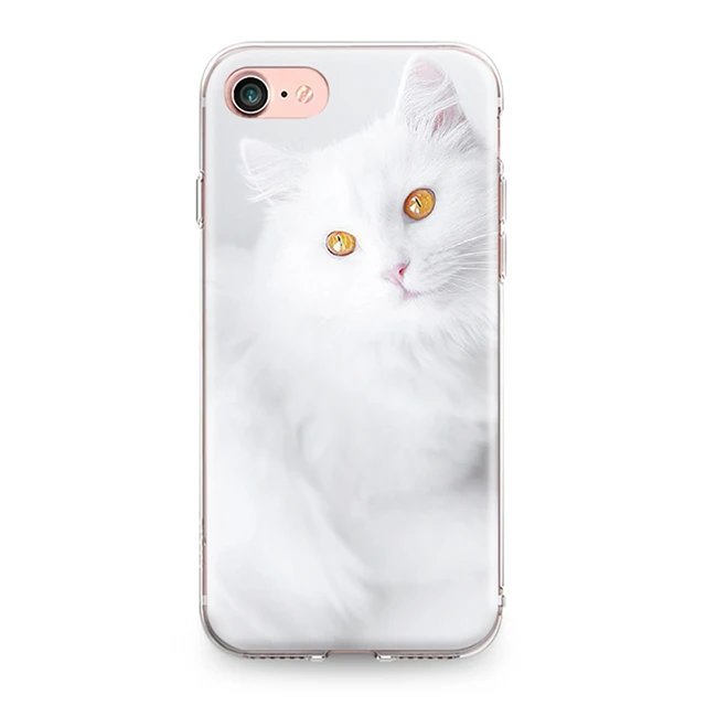 0899 Силиконовый чехол-Бампер для Iphone 4, 4S, 5, 5S, SE, 6, 6 S, 7, 8 Plus, X, XR, XS Max, мягкий чехол-бампер из ТПУ с рисунком кота, котенка, пары - Цвет: 0899