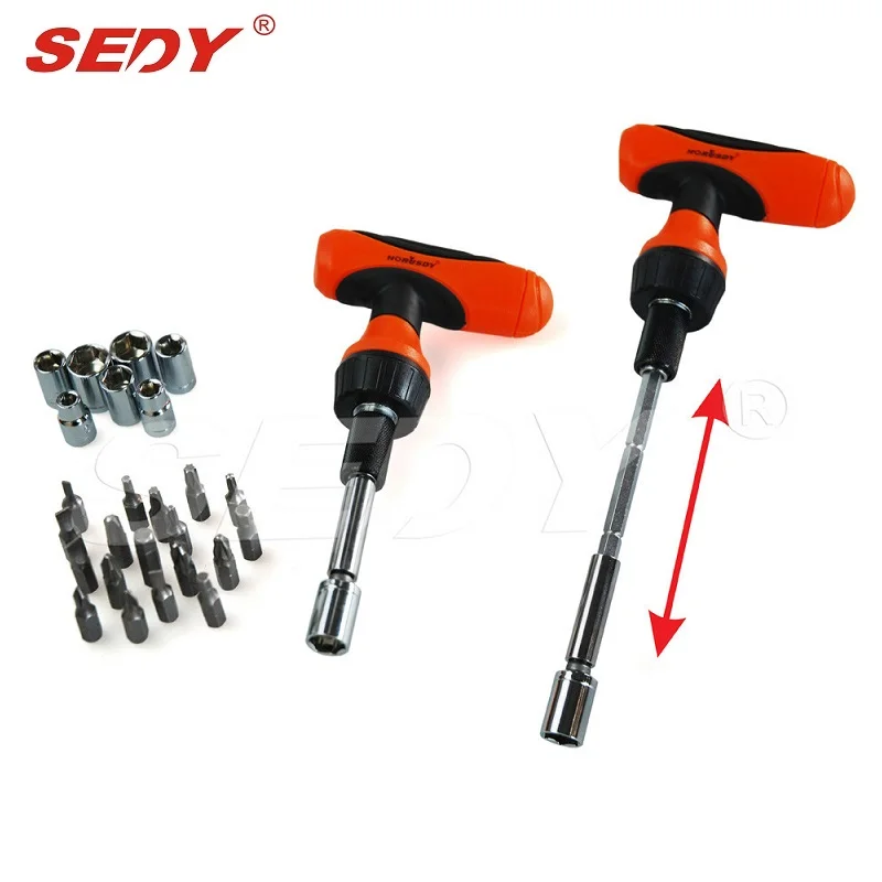 SEDY 29 in 1 multifunction screwdriver set multi-purpose tool combination ratchet | Инструменты