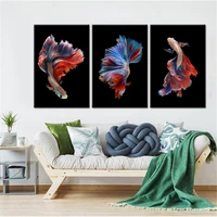 abstract animal betta fish canvas hd prints pictures wall art posters paintings home decor for living room apartment framework