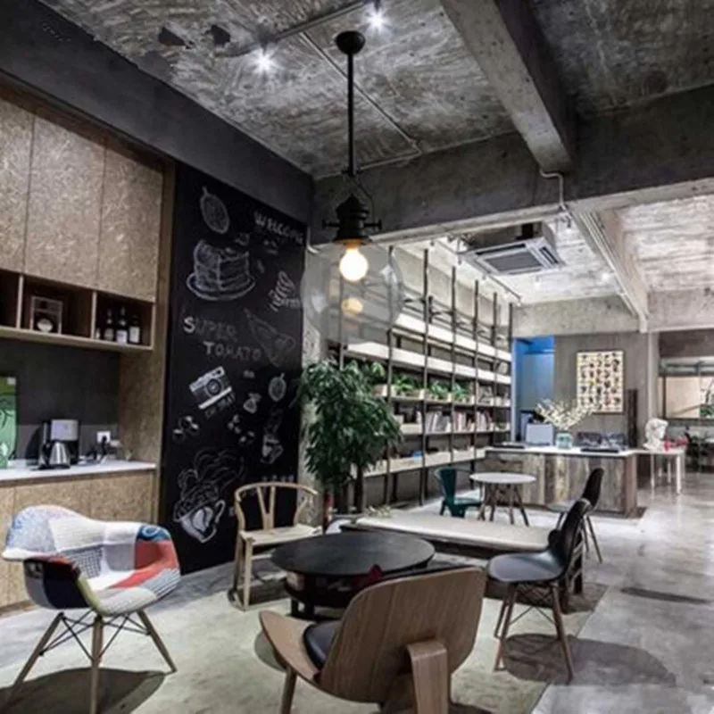 Американская деревня простой прозрачный подвесной светильник в винтажном стиле