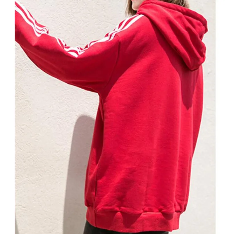 2017 New Autumn Winter Women Cotton Hoodies Casual Loose Solid Female Sweatshirts Pullovers Hooded Collar With Velvet PQ161 | Женская