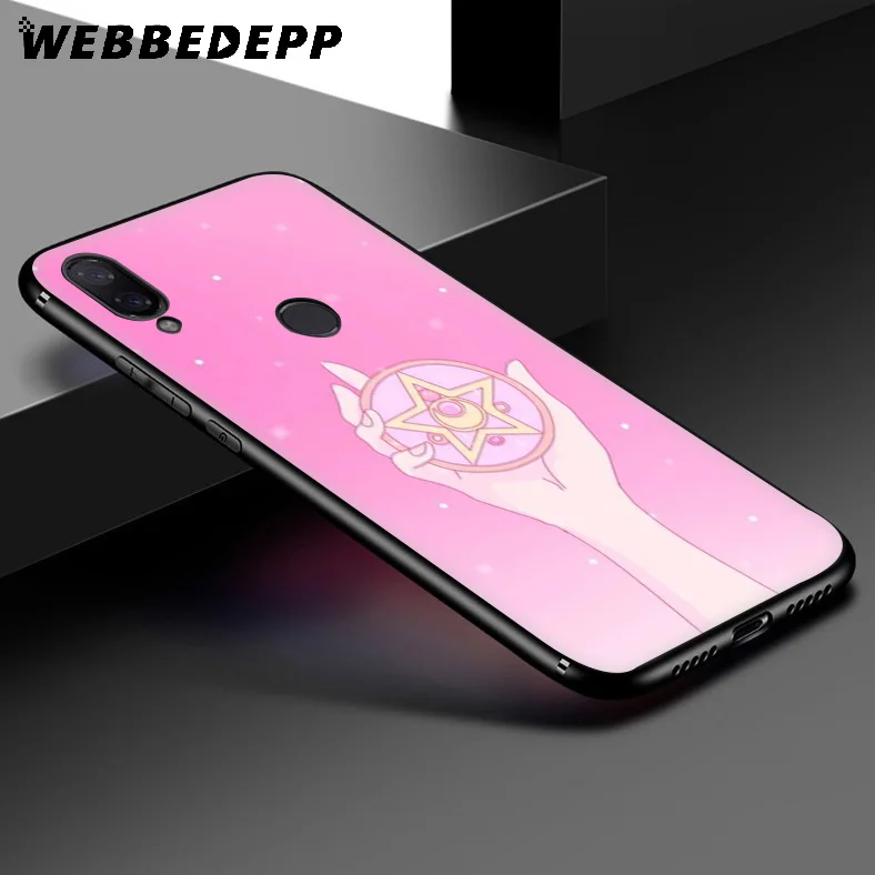 WEBBEDEPP Sailor Moon Anime Soft Case for Xiaomi Redmi K20 7A 4A 4X 5 5A 6 6A S2 Note 8 4 7 Pro Plus Prime |