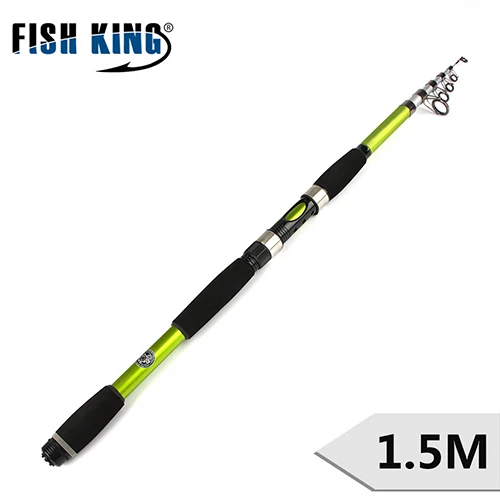FISH KING 24T карповая удочка для ловли карпа c. W 15-150 г SECS 5 стандарт 1,5-3 м фактический вес 129-238 г Длина 45-68 см литая теле - Цвет: Белый
