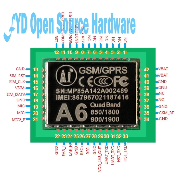 GPRS модуль GSM A6 \ SMS речь плата Беспроводная передача данных|gprs module|gsm gprswireless module |