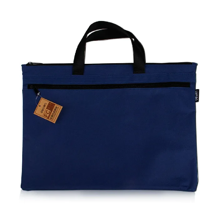 

5840 Document Bag A4 Office Supplies Zipper Information Bag Women's Canvas Handbag Men's Briefcase