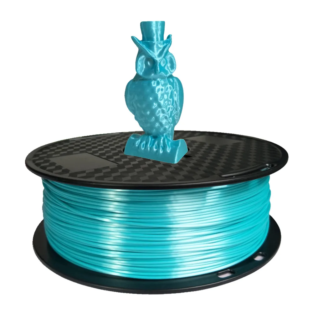 Silk Sky Blue США, Испания, Китай, склад, 1,75 мм, 1 кг, шелк, металл, как PLA нить для FDM 3d принтера, расходные материалы, ручка, материал, материалы для печати - Цвет: Silk Sky Blue