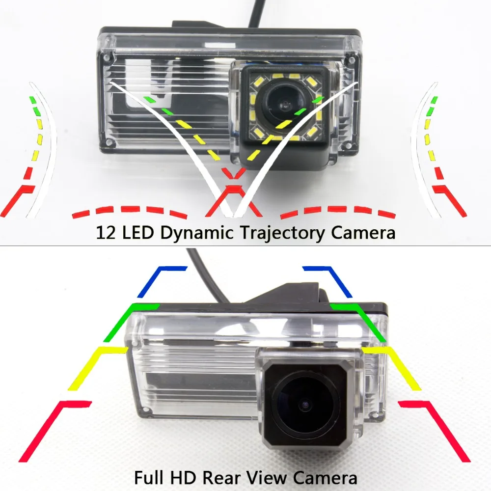 175 градусов MCCD Fisheye 12LED HD заднего вида Камера для Toyota Reiz Avalon XX10 Land Cruiser Prado 200 LC200 монитор автомобиля