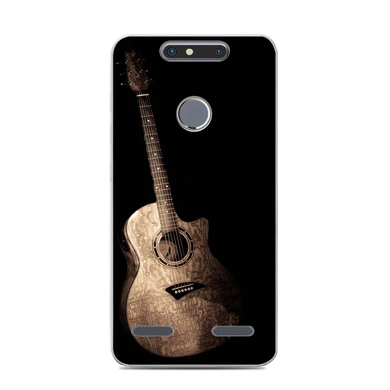 Zte Blade v8 mini Case силиконовый чехол-книжка с рисунком из мягкого ТПУ IMD задняя крышка