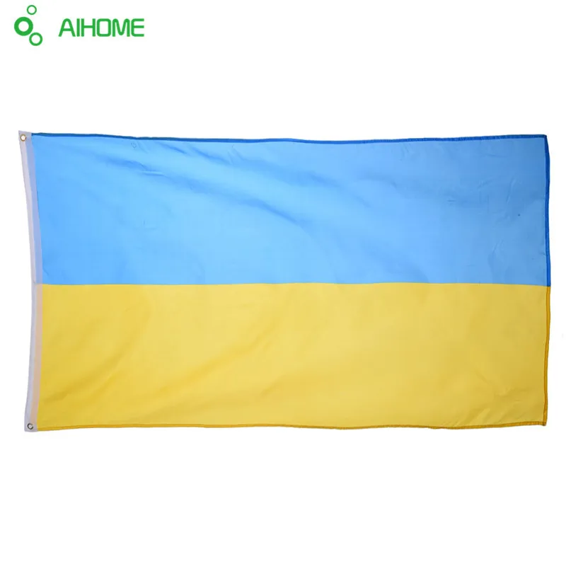 Украина флаг 90x150 см 100% полиэстер летающий украинский Национальный баннер