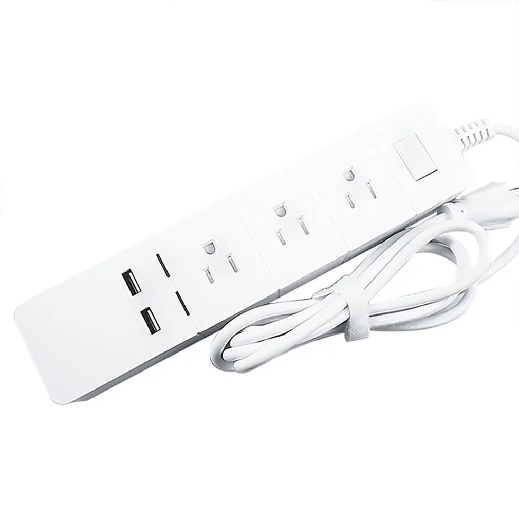 WiFi умная розетка 3 розетки переменного тока 2 порта USB Голосовое управление полоса