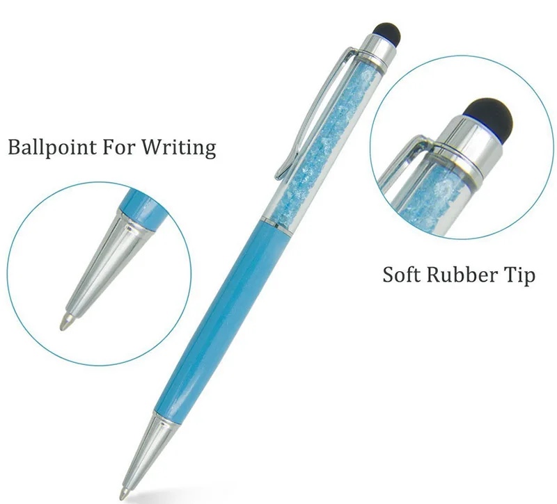 Универсальная Хрустальная ручка ULIFART сенсорный стилус 2 в 1 шариковая для