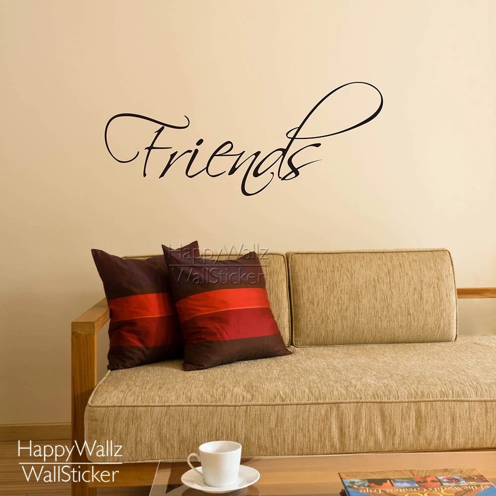 

Friends Quote Wall Sticker Motivational Quote Friends Wall Decal DIY Removable Easy Decors Vinyl Wall Art 5102Q