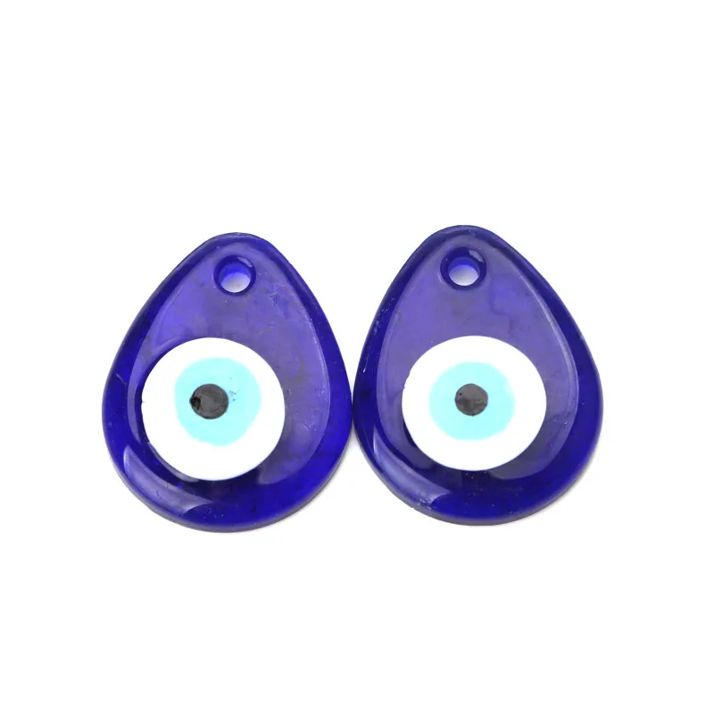 1pc 49*38*7mm Evil eye glass pendent necklace jewelry accessories fashion handmade findings components | Украшения и аксессуары