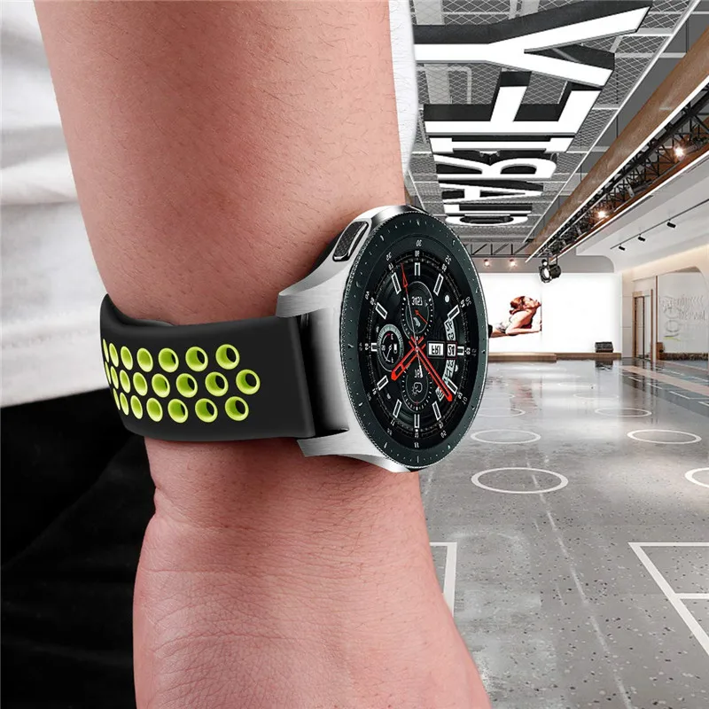 Ремешок силиконовый сменный для Samsung Gear S3 мягкий спортивный браслет наручных