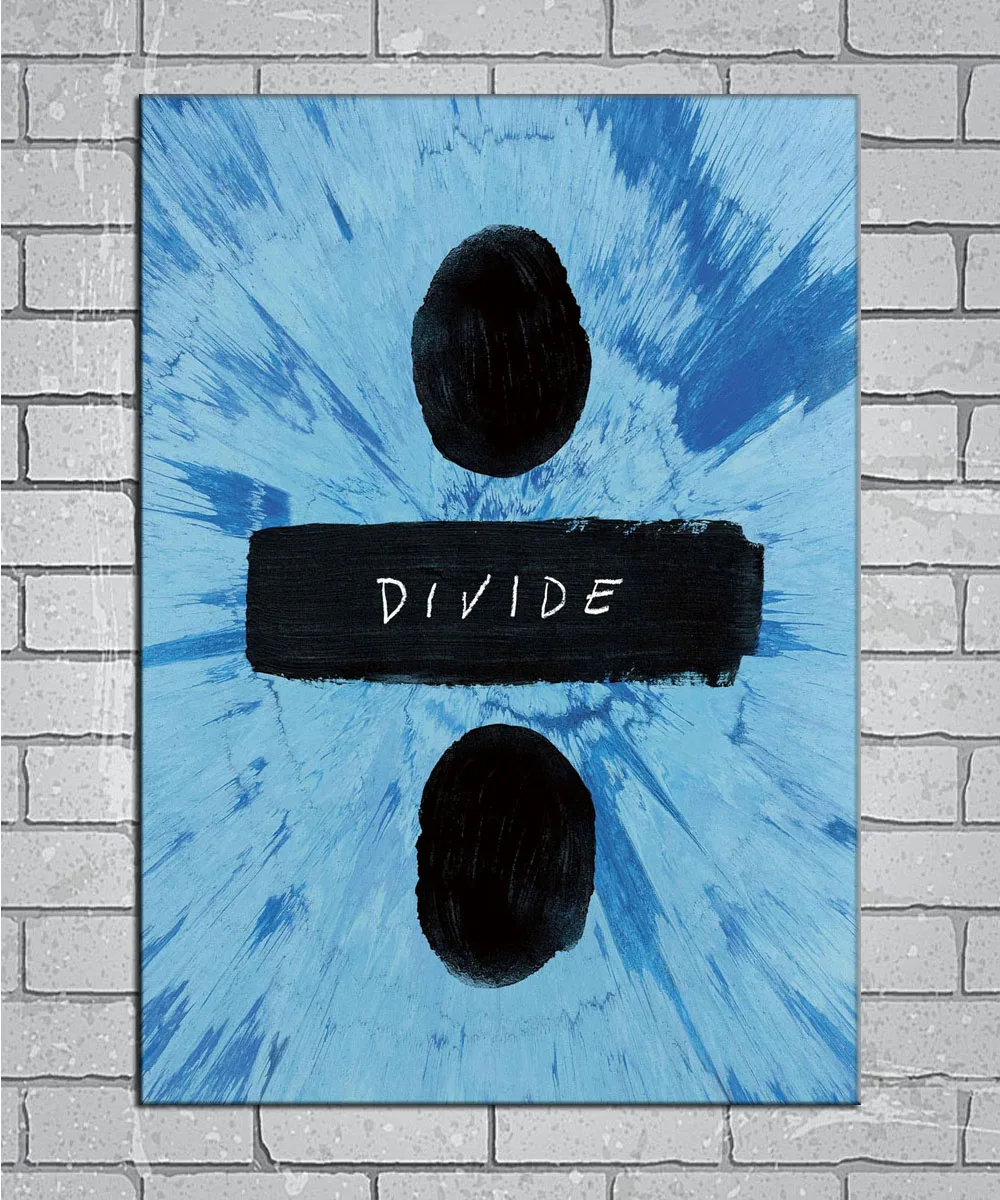 Ed Sheeran разделительный альбом форма поп музыка светильник холст пользовательский