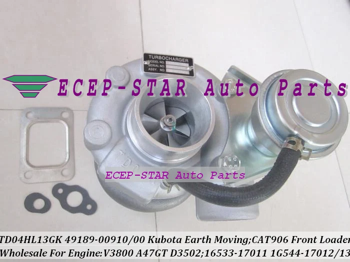 Бесплатная доставка TD04HL 49189 00910 1G544 17012 17013 00900 Turbo для Caterpillar For CAT 906 фронтальный