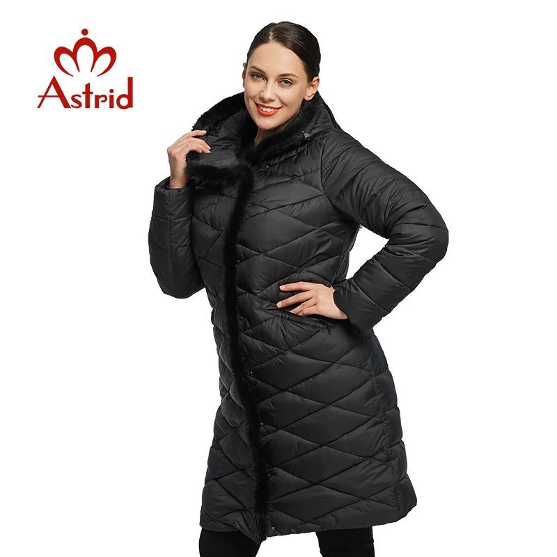 2018 Астрид зимняя куртка пальто Для женщин ветрозащитный Теплый утолщение хлопок
