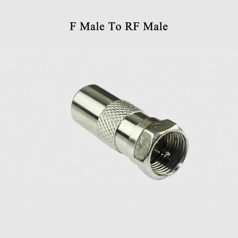 F Male To RF Male 5 шт. F RF Мужской Женский-Мужской Женский штекер ТВ коаксиальный кабельный разъем цифровой кабельный терминал для кабеля ТВ винт коаксиальный штекер F-type - Цвет: F Male To RF Male