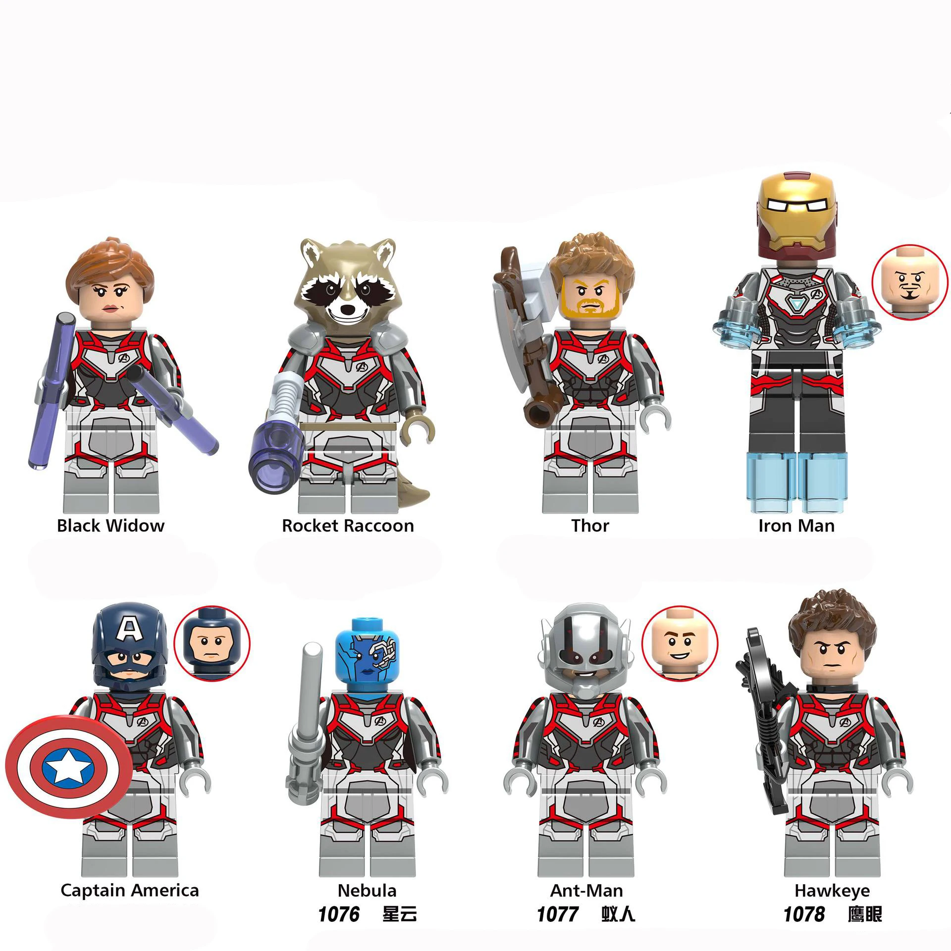 8/12 шт Marvel Рисунок Мстители 4 эндшпиль мини Действие Детские Игрушечные Фигурки