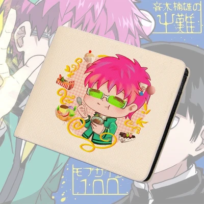 4 Гибельная жизнь Saiki K. Косплей кошелек Saiki Kusuo маленький кошелек держатель для карт деньги Cartera Hombre сумка мужской клатч - Цвет: 4