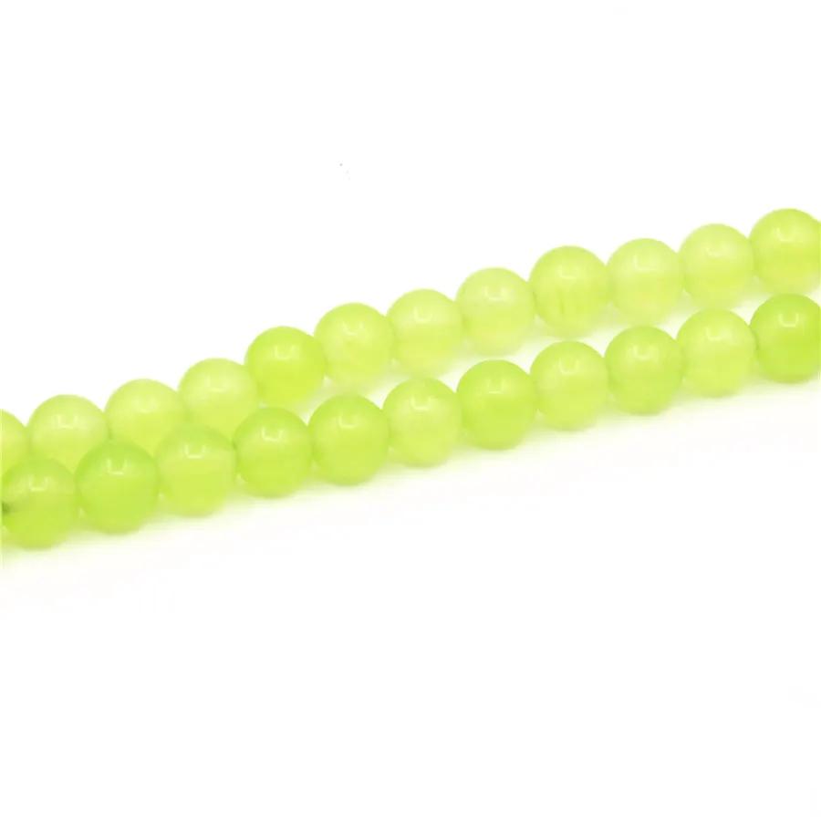 Accessory Ornament Multi Dimension Lemon Yellow Semi-precious Stone High-quality Round Translucent Beads 15inch Necklace | Украшения и