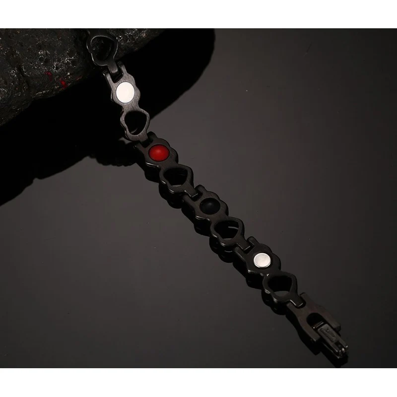 Браслет Vinterly из нержавеющей стали Женский голубой Магнитный браслет с звеньями