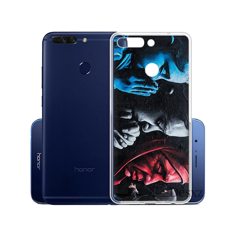 Чехол для телефона с граффити Huawei Honor 6A 7A 7C 6C 7X Pro 8 8X 9 10 Lite Play|Чехлы-накладки| |