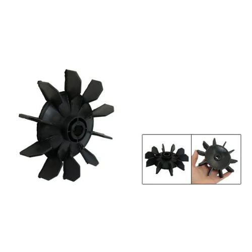 

2016 New Air Compressor Part Black Plastic 14mm Inner Dia. Ten Vanes Motor Fan Blade