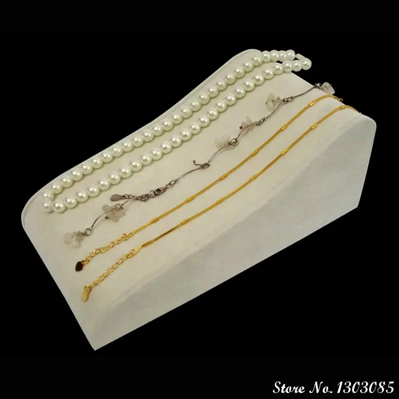 Топ моды новое поступление бежевый бархат деревянные ювелирные изделия упаковка