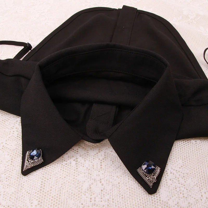 Женская рубашка с ложным воротником белый съемный воротник женский свитер