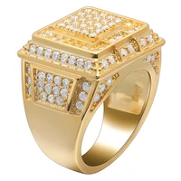 2019 gold skull men rings new gold color rings for women men engagement gifts full zircon ring in jewelry for men