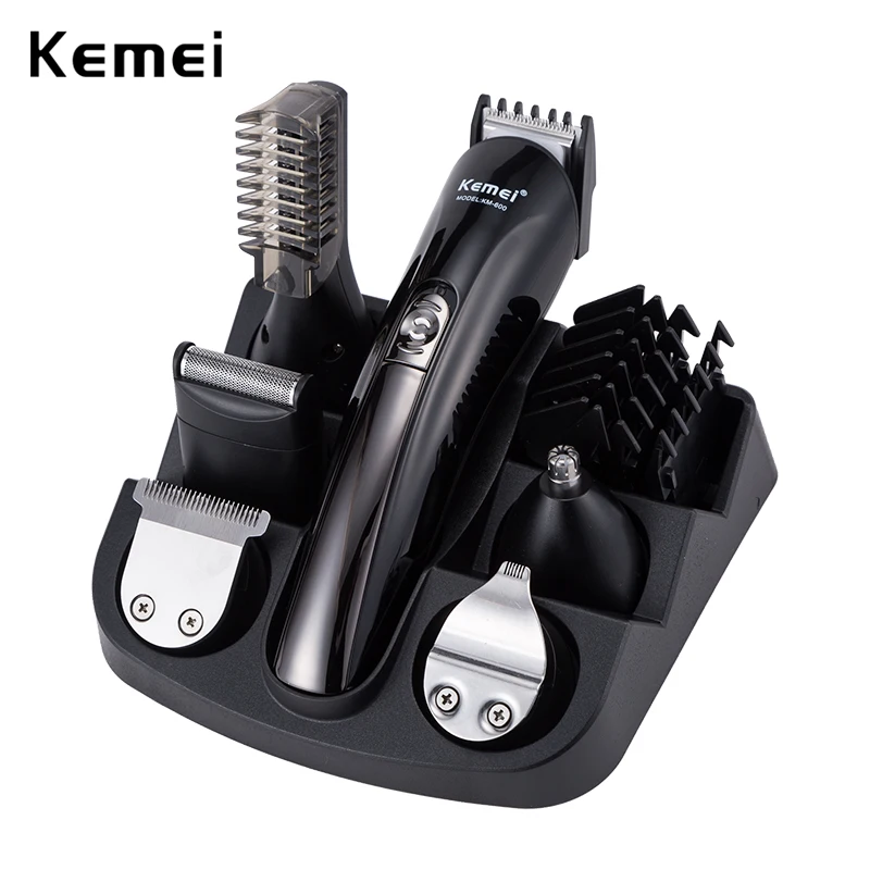 

Машинка для стрижки волос 6 в 1, 100-240 В, kemei, электробритва