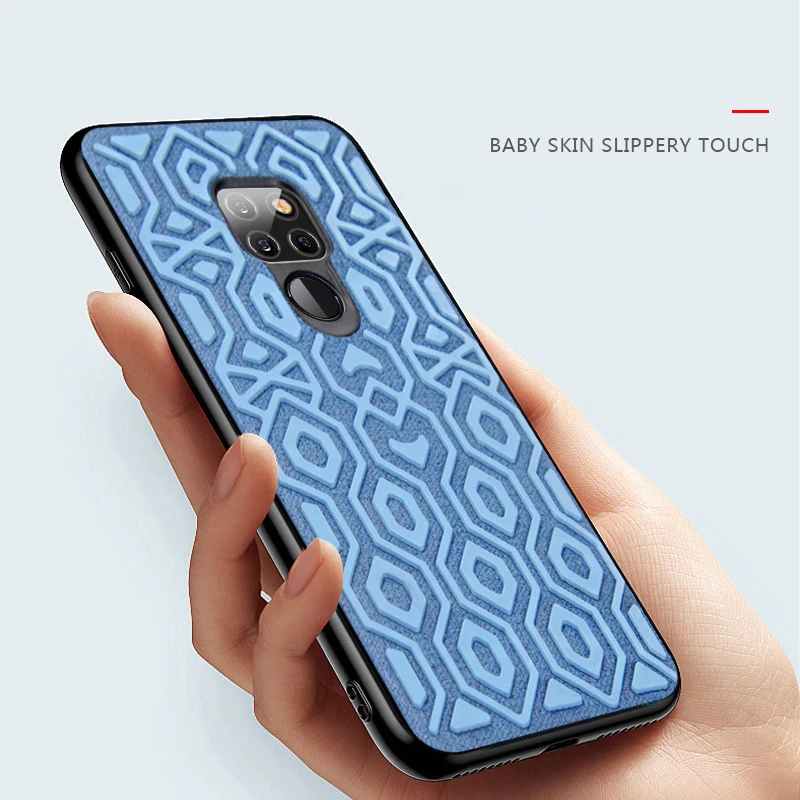 Чехол для Huawei mate 20 чехол X защитный силиконовый Противоскользящий тканевый