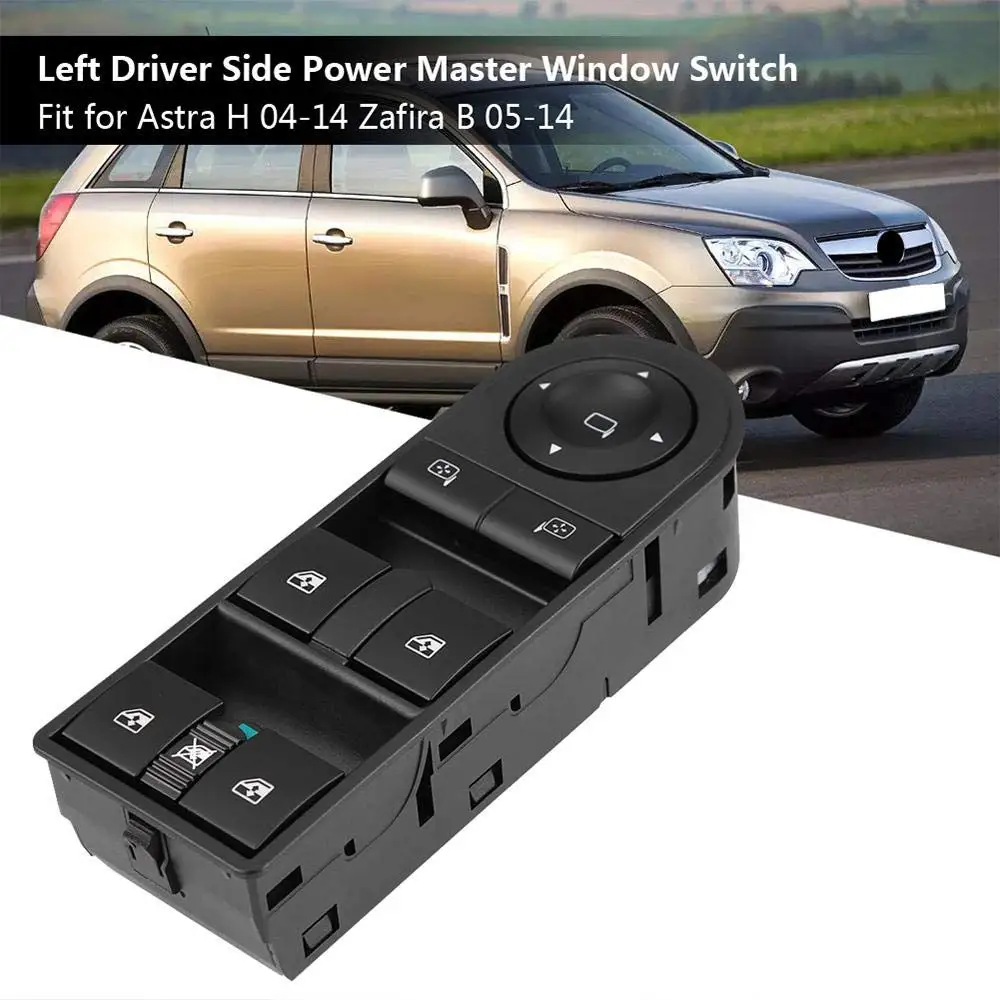 

Electric Power Window Master Control Switch Regulator Button for Vauxhall Opel Astra H Zafira Kombi TwinTop 13228699 13228877