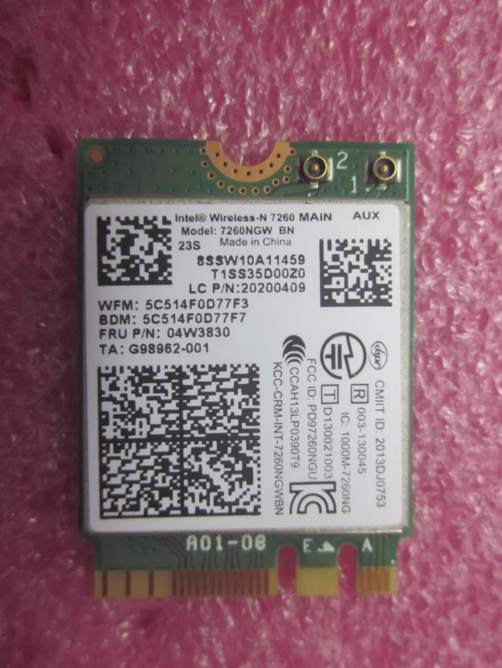 Lenovo Thinkpad L440 L540 X240 X240S T440 T440S T440P T540P W540 W541 7260NGW 7260 BN Bt4.0 FRU:04W3830 | Компьютеры и офис