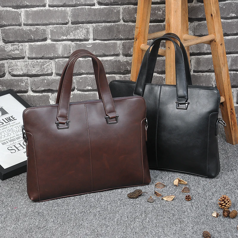 2017 Оригинальный Дизайн Портфель Новый мужская Сумка Сечение Кожаная Ретро Пакет