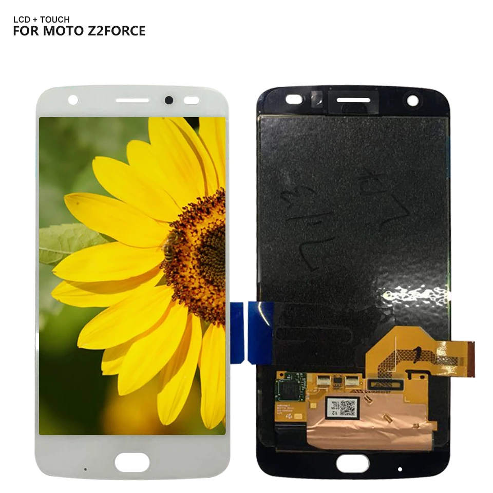 Оригинальный ЖК дисплей для Motorola MOTO Z2 Force XT1789 01 / 04 дигитайзер сенсорный экран в