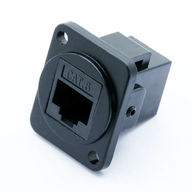 100 шт./лот 8P8C RJ45 CAT6 розетка монтажное гнездо адаптер Сеть Ethernet модульный разъем