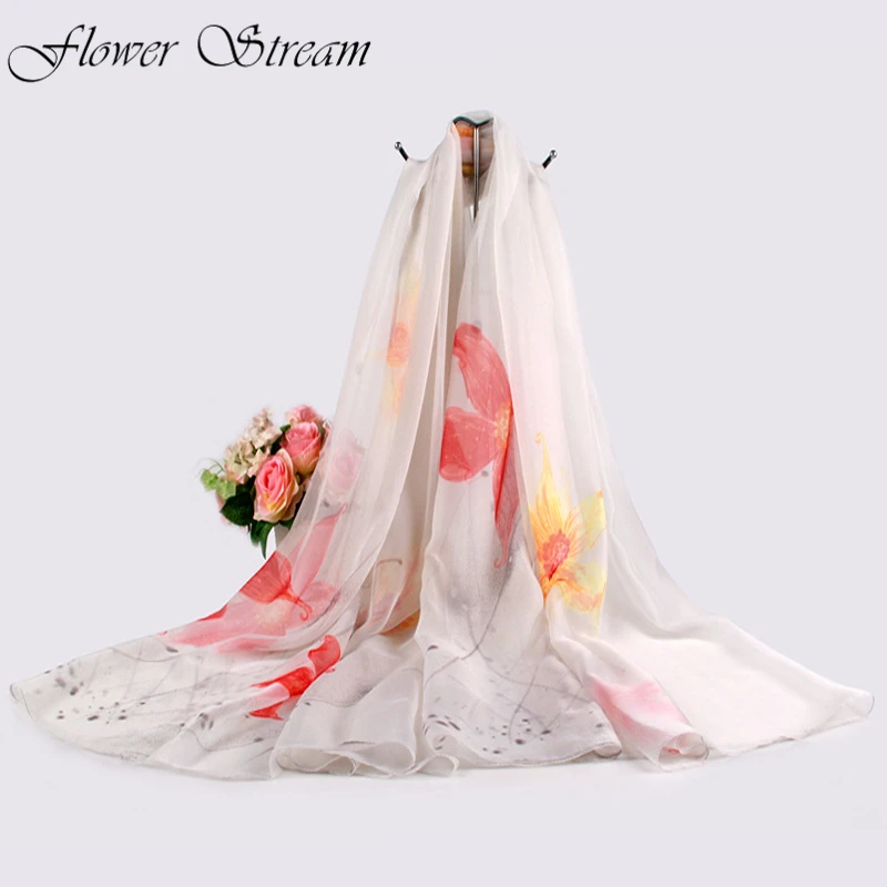 

Summer Oversized Chiffon Scarf Lady Sunscreen Shawl Beach Towel Big Scarf