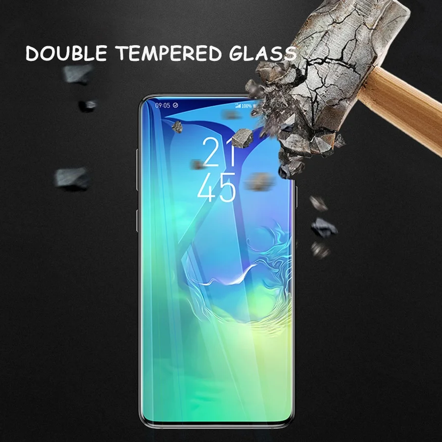 Нано жидкая пленка для Samsung S21 S20 Ultra S10 Plus Note 8 9 10 20 S9 S8 Ультрафиолетовый полная