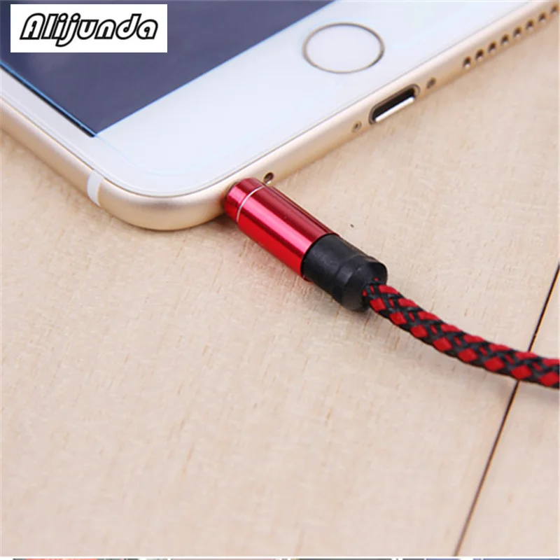 

1 m Nylon Aux Cable 3.5mm to 3.5MM Male to Male Auto Audio Cable for Citroen Peugeot 206 207 208 301 307 308 407 2008 3008 4008