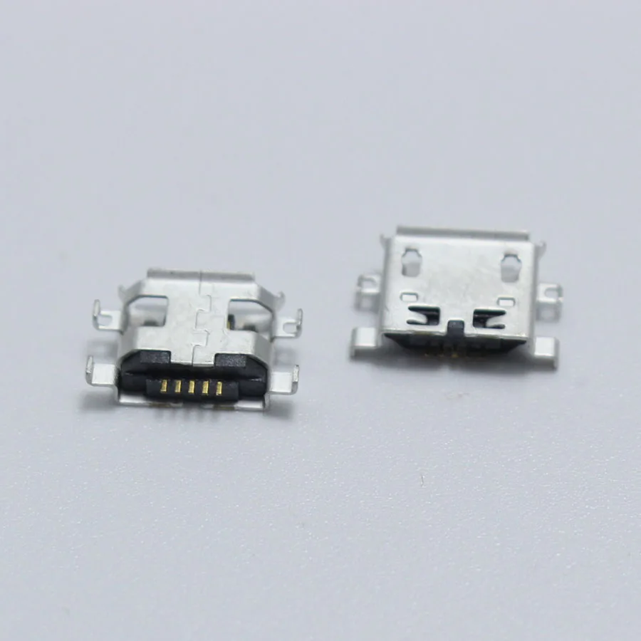 10 шт. разъем Micro USB 5Pin типа B с плоскими отверстиями 4 фута|Соединители| |