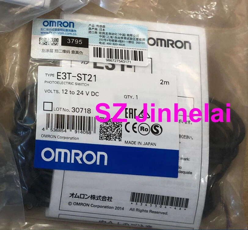 

OMRON E3T-ST21 Authentic original Photoelectric switch 2M 12-24VDC