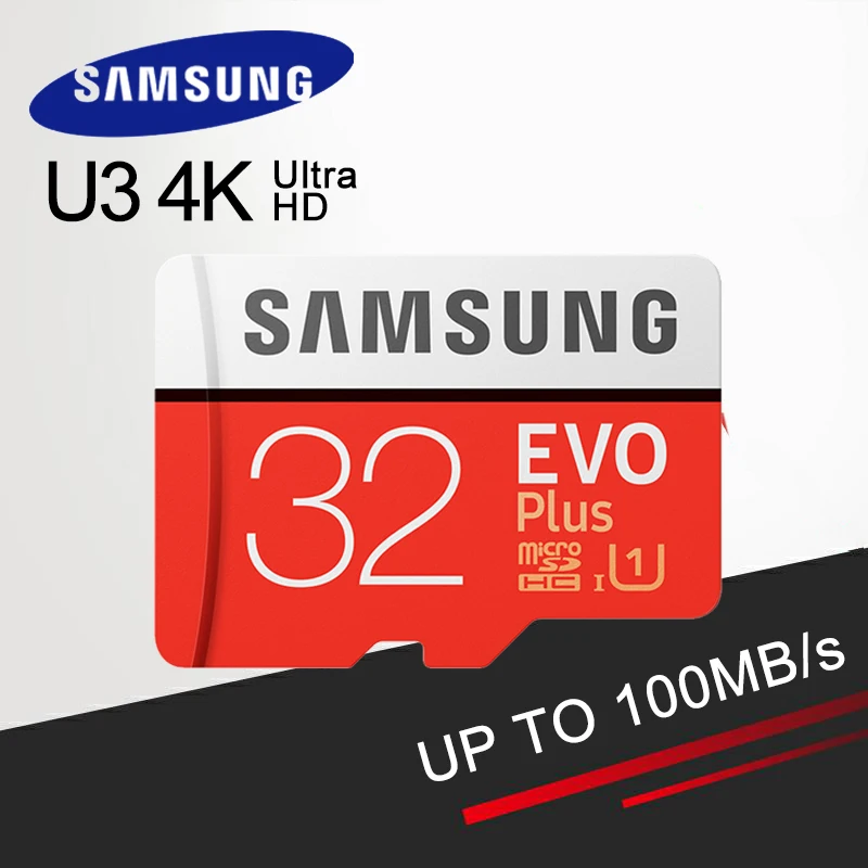 Samsung micro sd 32 gb class10 64 128 256 карты памяти 100 МБ/с. C10 SDXC U3 TF флэш для смартфонов