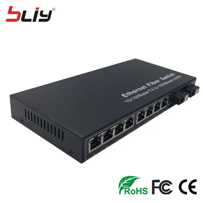 Коммутатор lan 10 Порты и разъёмы 10/Gigabit Ethernet 100 Мбит волоконно оптических Media Converter